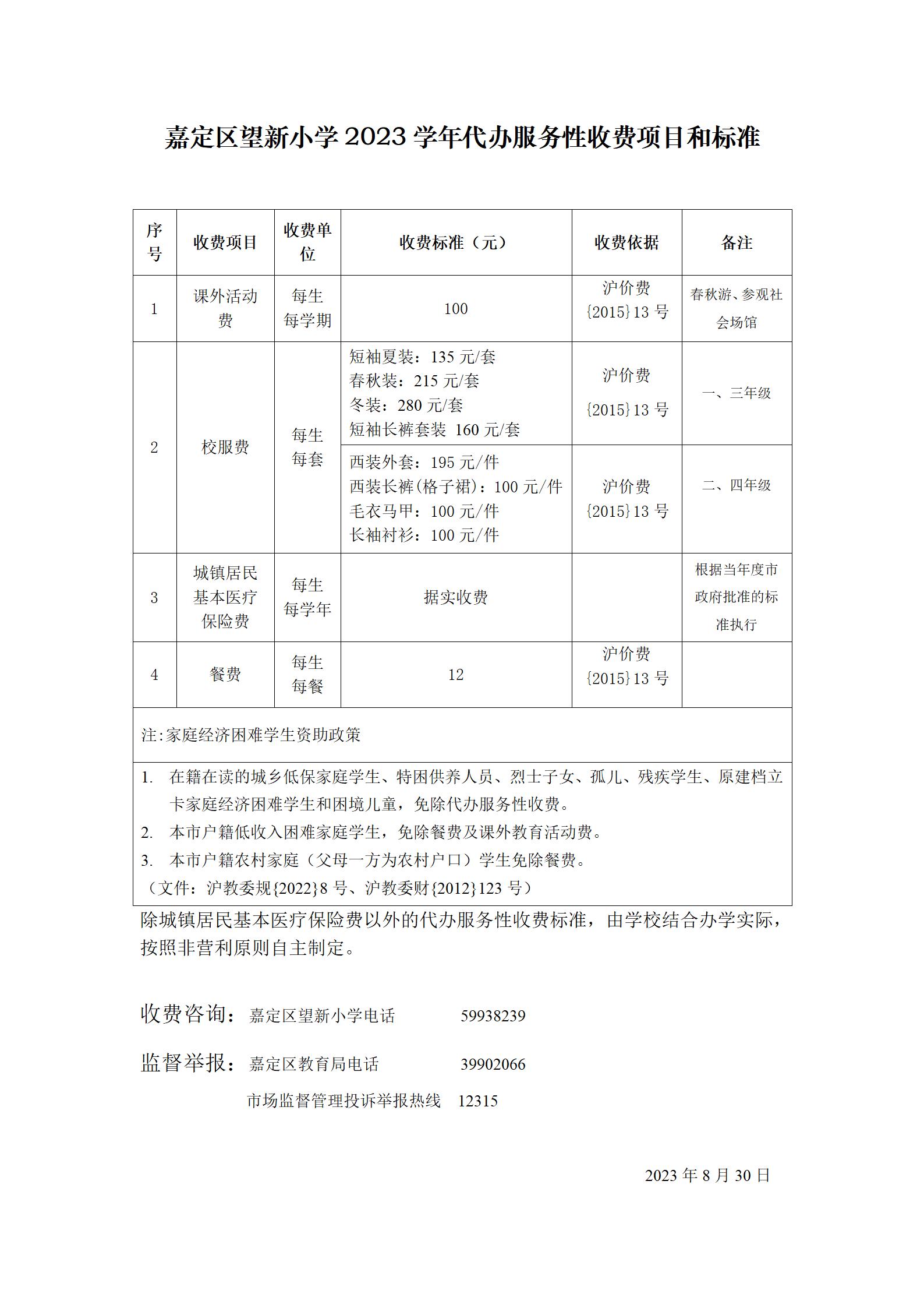 嘉定区望新小学2023学年代办服务性收费项目和标准_01.jpg